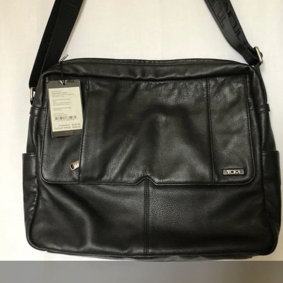 Tumi Other - NWT Tumi Soft leather top zip flap crossbody bag professional work black